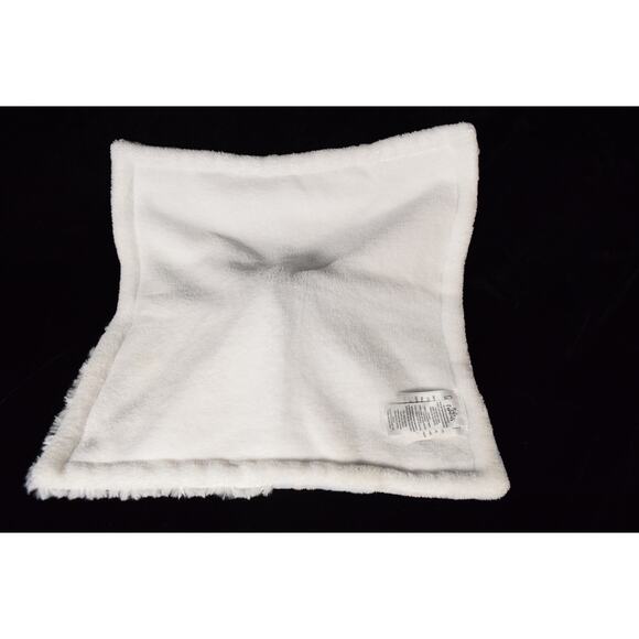 Baby Essentials Lovey Plush Blue Bear Blanket 4-Square Pattern Blue & White - Picture 11 of 14